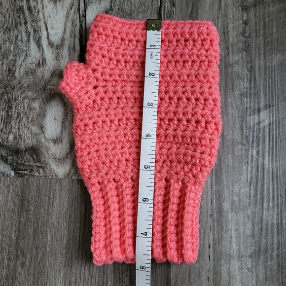 Cotton Candy Fingerless Gloves - Handmade Crochet Creation - Picture 7 of 7